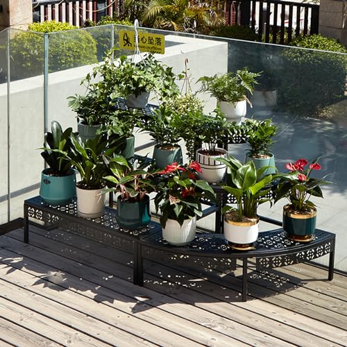 3 Tier Metal Plant Stand (24" Corner Round)