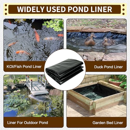 10X10FT Reinforced PE Pond Liner for Fish