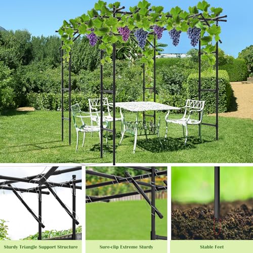 87"H x 118"L Garden Arch Trellis (87" H x 118" L x 79" W/Square)