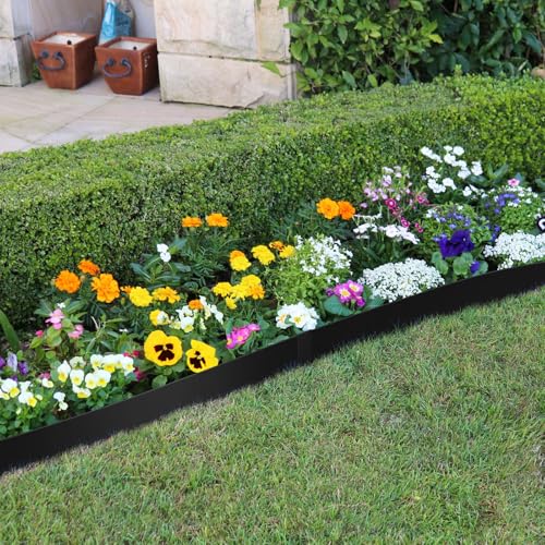 33ft.10 Pack Metal Edging for Landscaping (Black / 4.5 Inch)