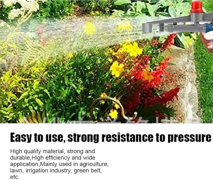 Irrigation Sprinkler Garden Water Spray,Agricultural Irrigation Spray,Large Area Agriculture Irrigation Watering Sprinkler,360° Adjustable Watering,for Farms,Orchards,Tea Gardens,Fores