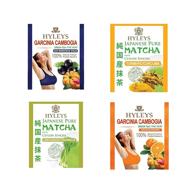 Hyleys 14 Day Weight Loss Tea – 42 Tea Bags – Garcinia Cambogia, Matcha Green Tea, Senna & Natural Flavors – Supports Weight Loss, Digestion & Metabolism