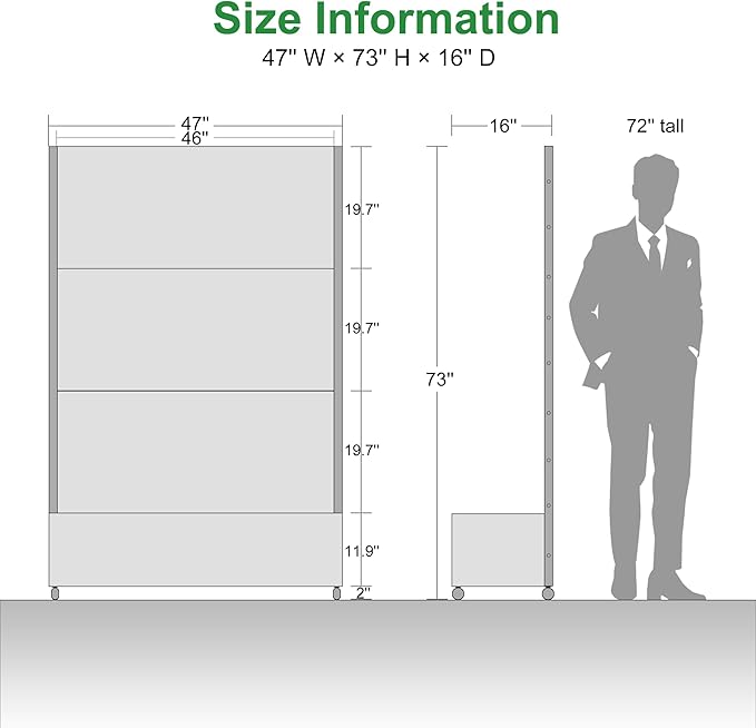 Casaphoria Metal Raised Garden Bed with Trellis and Wheels, 72"x47"x16" Planter Box for Climbing Plants, Vegetables & Vines, Features Drainage Holes and Privacy Screen, Black-Shine