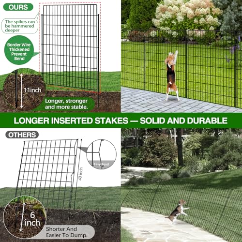 10 Panels Garden Fencing Animal Barrier (40in(H))
