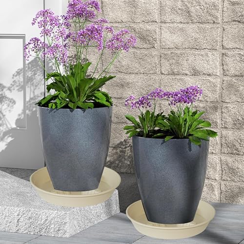 4 Pack Plant Saucer 12 inch (12"-4 Pack / Light_Green)