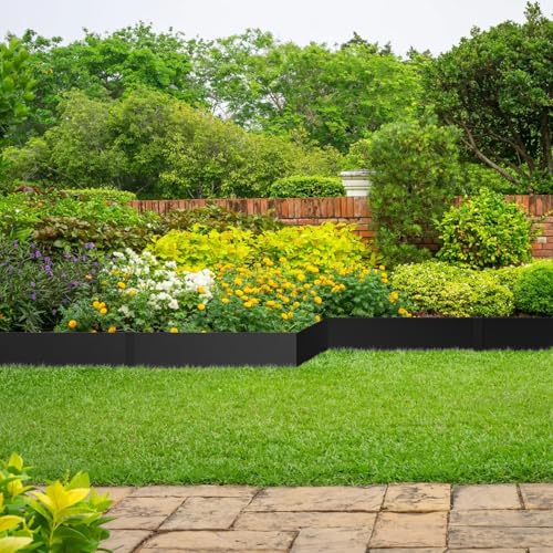 33ft. 10 Pack Metal Landscape Edging (Black / 6 Inch)