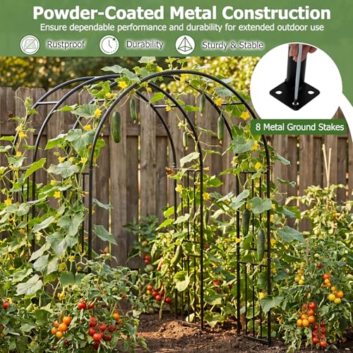 Moccha Garden Arch Arbor Trellis (47" x 17.5" x 86")