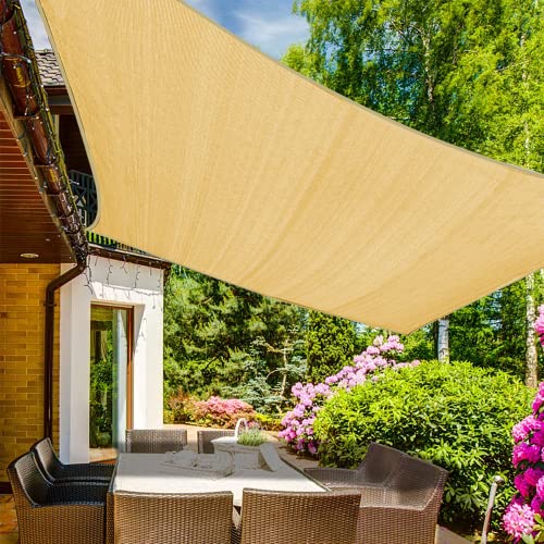 12'x12' Sun Shade Sail Sand Curved Square (Sand / 1 2' X 1 2')