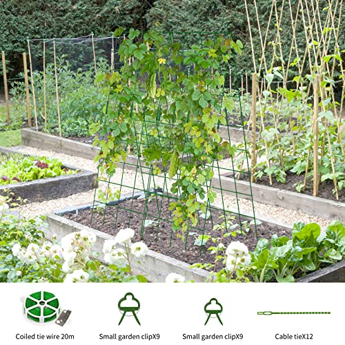 Cucumber Trellis 2 Pack (Green Thickened / 59.05" H)