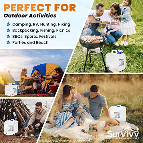 Collapsible Water Container with Spigot (2 Count)