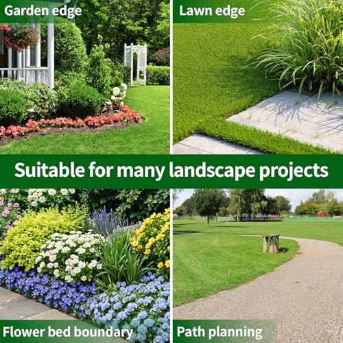 Landscape Edging 2in Garden Edging Borders No Dig 40ft (40 Foot)