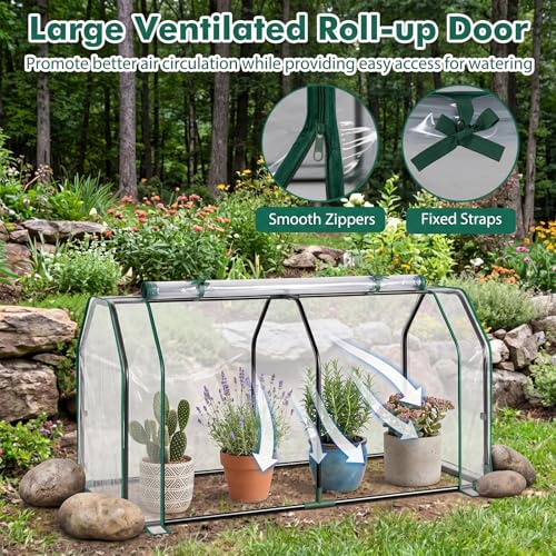 Portable Mini Greenhouse w (Clear)