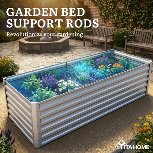 6x3x2ft 2pcs Large Raised Garden Bed Kit (Silver / 6x3x2ft 2pcs)
