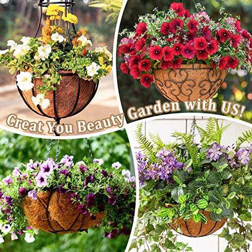 4 Pack 14 Inch Hanging Basket Coco Liners Replacement (4pcs / 14 Inch)
