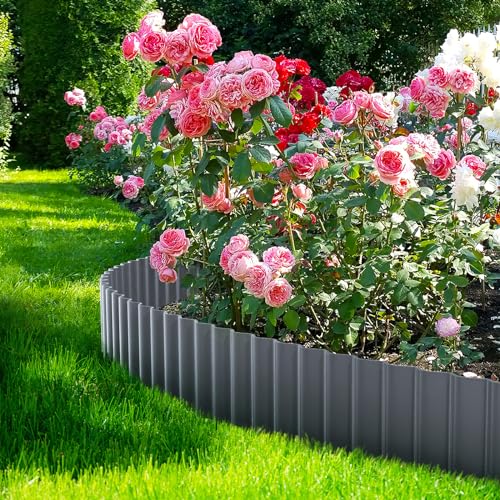 Corrugated Metal Garden Edging 12" x 20Ft (Dark Gray)