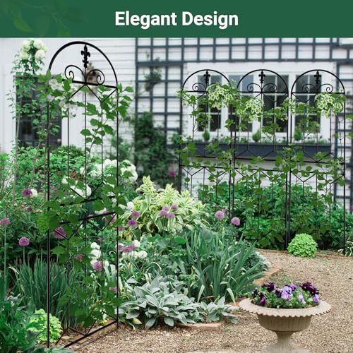 2 Pack Metal Garden Trellis Outdoor
