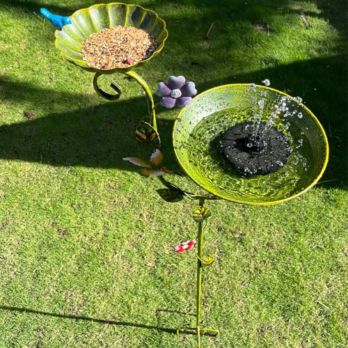 Free Standing Bird Baths for Outdoors (Hummingbird)