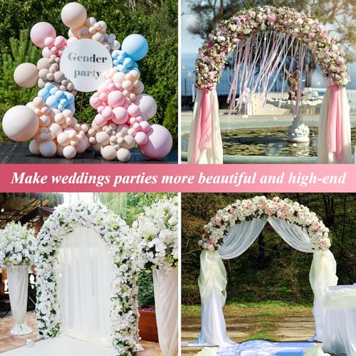 Thickened Tube Garden Arch Trellis (7.9ft Hx4.6ft W / 6.4ft Hx7.6ft W)
