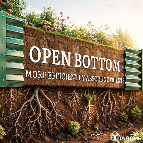 6x3x3ft Large Raised Garden Bed Kit (Green / 6x3x3ft)