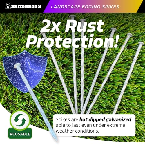 6 Inch Galvanized Landscape Edging Spikes