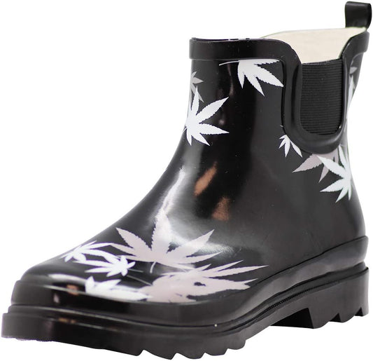NORTY - Womens Ankle Rain Boots - Ladies Waterproof Winter Spring Garden Boot runs ½ size large