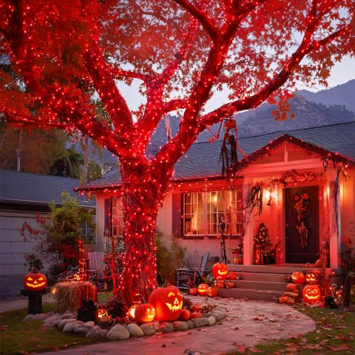 600 LED Solar Halloween Lights (Red / 600LED*1)
