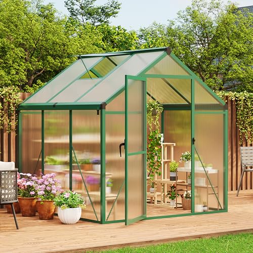 6 x 6 FT Greenhouse (Green / 6x6FT)