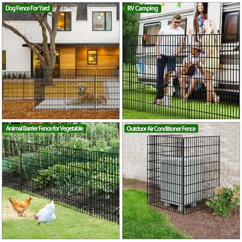 10 Panels Garden Fencing Animal Barrier (48in(H))