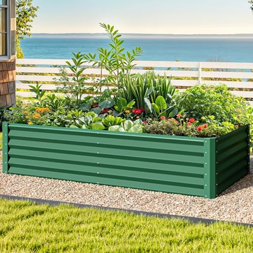 2pcs 6 x 3 x1.5 FT Raised Garden Bed Kit (Green / 6x3x1.5 2pcs)