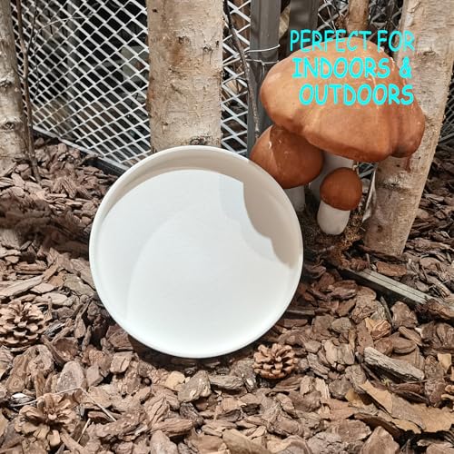 Plant Tray for Pots (9in(1 Pack) / Frosted White)