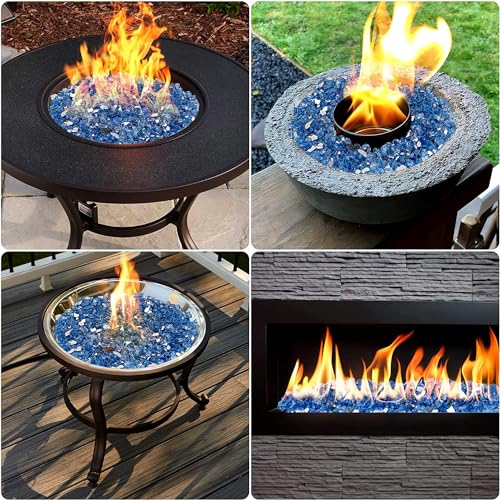 10lb High Luster Fire Glass (160 Ounce)
