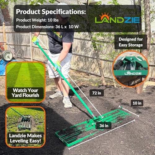 Lawn Leveling Rake 36 Inch