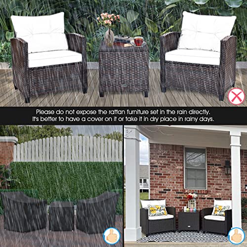 3 Pieces Patio Furniture Set (3 Count)