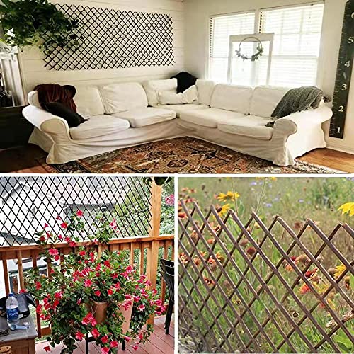 Nature Willow Trellis Expandable Plant Support Plant Climbing Lattices Trellis Willow Expandable Trellis Fence for Climbing Plants Support 36x92 Inch