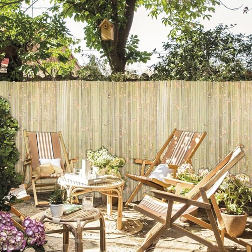 Bamboo Slat Fence 6.5ft x 13ft (6.5ft H x 13ft L)