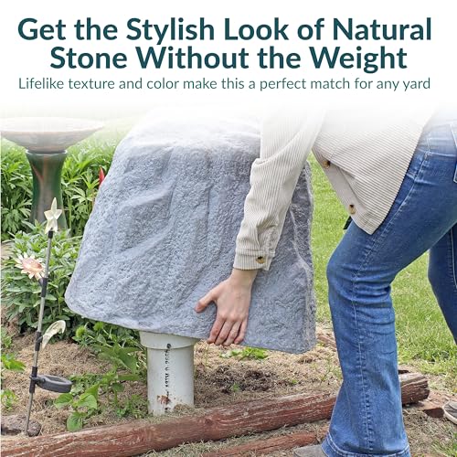 Sunnydaze 21.5'' H Large Faux Landscape Rock Cover