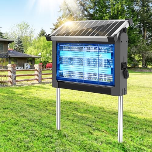 Solar Bug Zapper Outdoor (Gray)