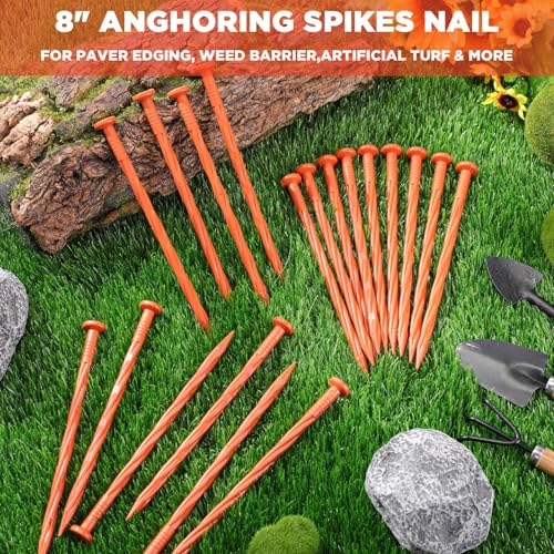 250 Pcs Orange Property Line Stakes (Orange / 8 Inch)