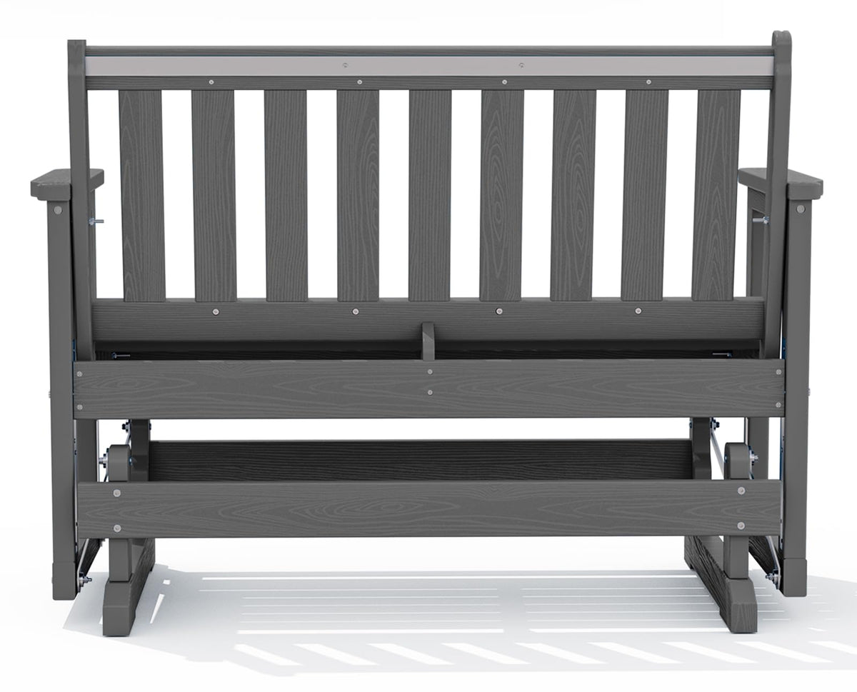 Outdoor Glider Chair (Charcoal Grey / 1 Pack)