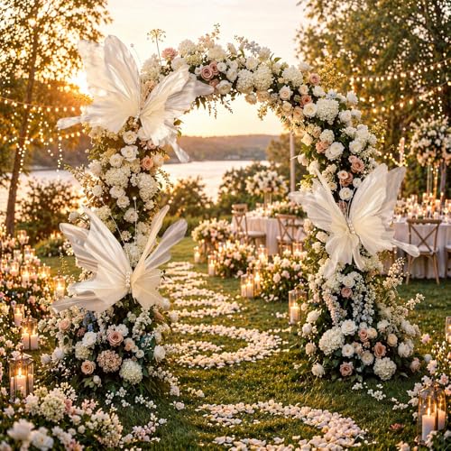 3 Pcs 19.7in Giant Butterfly Decoration for Wedding Reception (Butterfly / Gold)