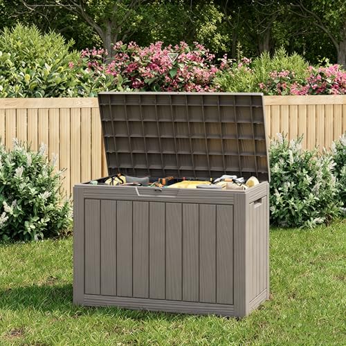 Outdoor Storage Box (Grey / 55 Gallon)