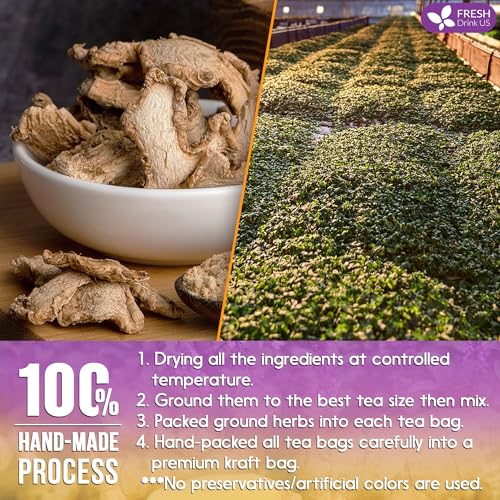 Premium 55 Ginger Tulsi Tea Bags (55 Tea Bags)