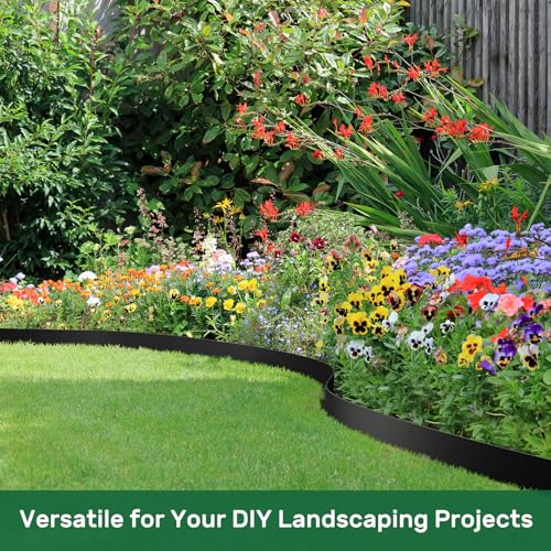 Garden Edging 49FT Landscape Edging Kit 3 Inch Height with 30 Stakes (30 Count)