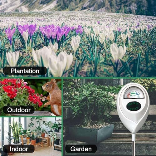 2 Pcs Green Soil Moisture Meter (White 2 Pcs)
