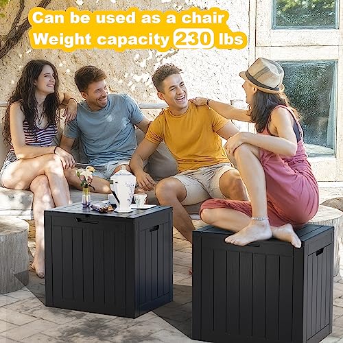 33 Gallon Outdoor Deck Box (Black / 33 Gallon)