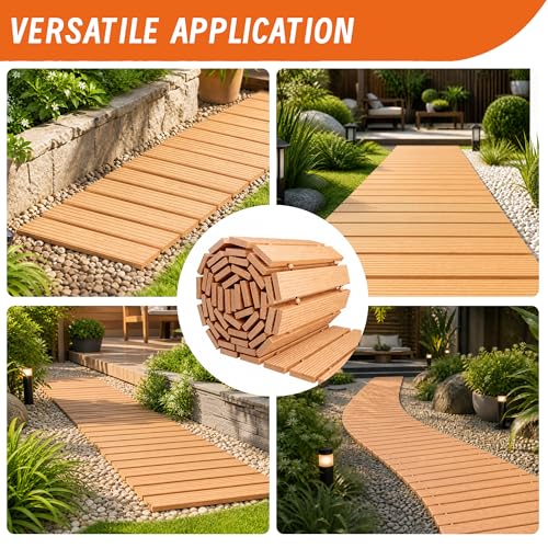 11.5FT Wooden Garden Pathway