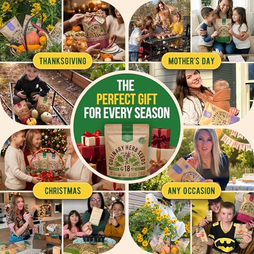 18 Culinary Herbs Seeds Variety Pack