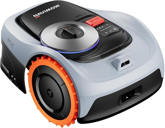 Segway Navimow i210 AWD Robot Lawn Mower Wire Free for 1/4 Acre, Zero Turn Robotic Lawn Mower with All-Wheel Drive for 45% Slopes, EFLS NRTK + Vision Auto Mapping, 5.1Ah Battery, Cutting Height 2-3.6"
