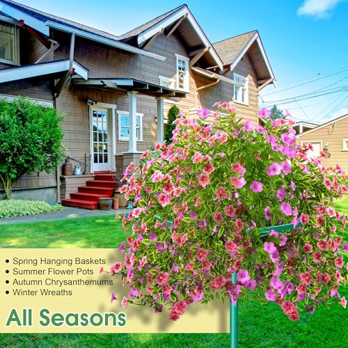 4 Pack Adjustable Outdoor Flower Pot Stand (Green)