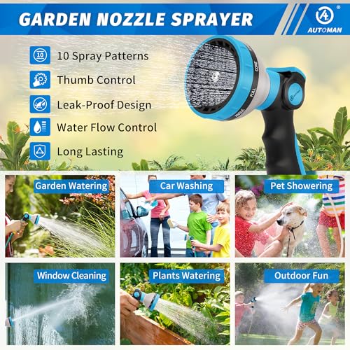 Garden Hose Nozzle Sprayer (Blue)